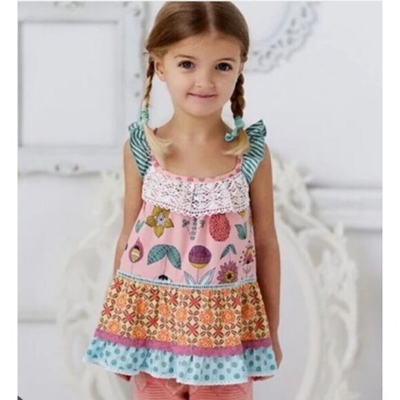 Matilda Jane size 4 Happy and Free Skeeball Tunic Top Blouse New - Picture 1 of 10